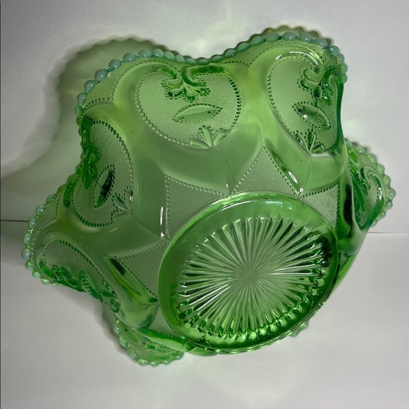 💚 Northwood Glass Co. early 1900s, in their “Scroll with Beads” pattern - Picture 12 of 17